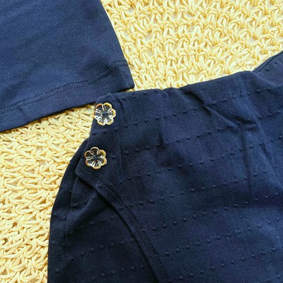 Conj. Blusa Chic e Short - Marinho